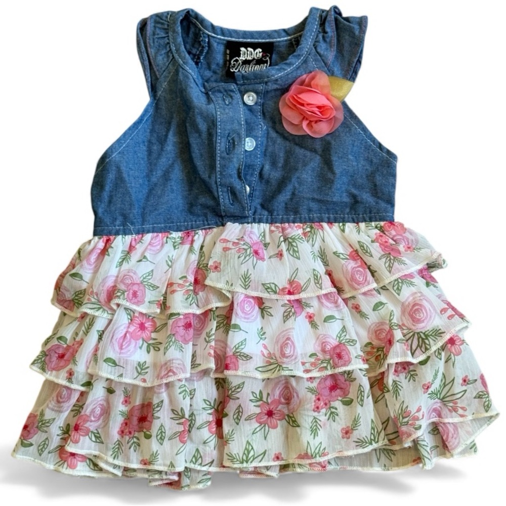 DDG Darlings girls ruffled dress/top- size 2T